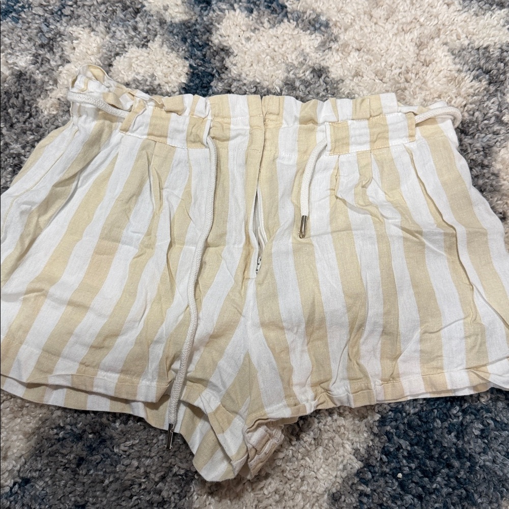 Striped High Waist Women Shorts